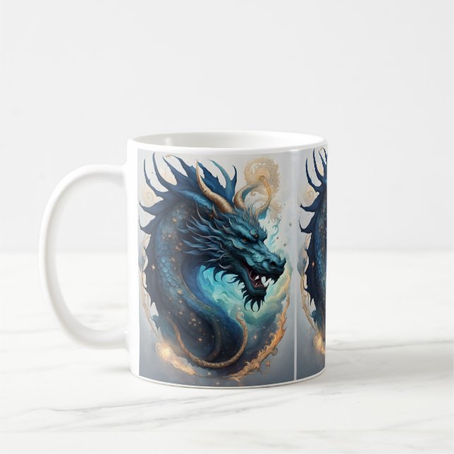taza de café dragón de nubes (Izquierda)