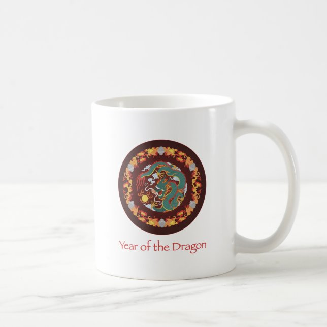 Taza De Café Dragón de Swirling (Derecha)
