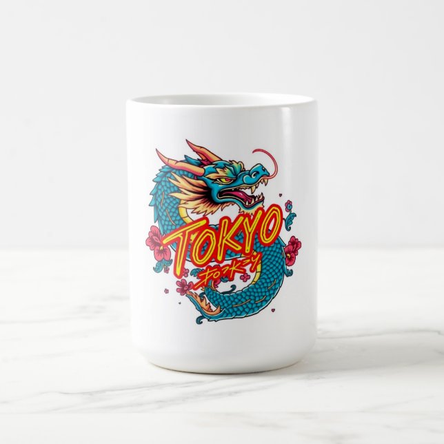 Taza De Café Dragón de Tokio (Centro)