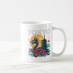 Taza De Café Dragón de Tokio ventilado mujeres míticas asiática
