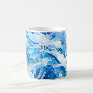 Taza De Café Dragón del cielo azul
