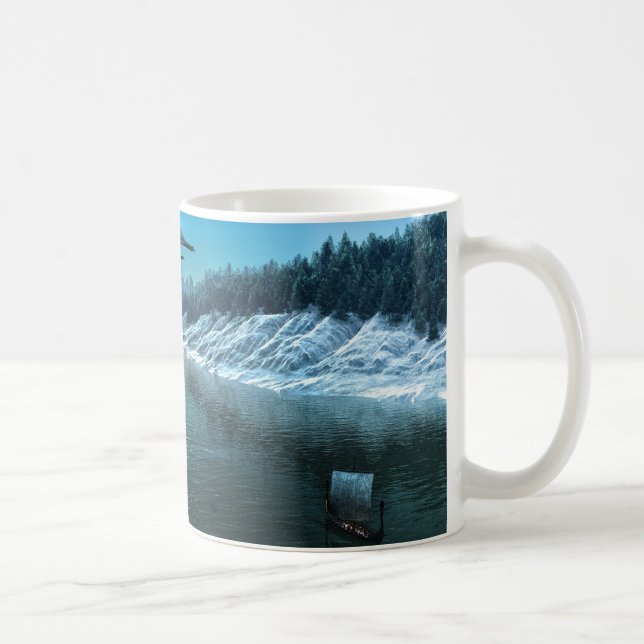 Taza De Café Dragón del hielo (Derecha)
