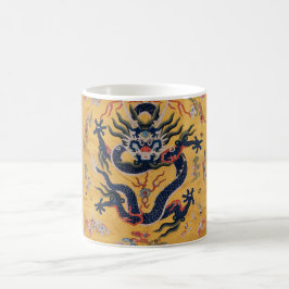 Taza De Café Dragon Design Detail China del siglo XIX