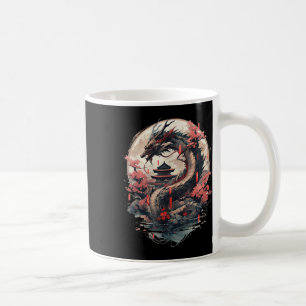 Taza De Café Dragón estético japonés arte japonés japonés tatua