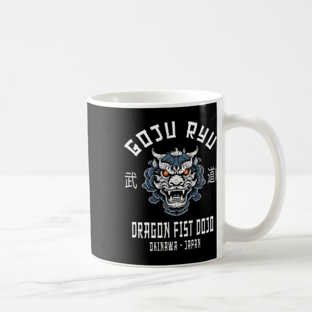 Taza De Café Dragon Fist Dojo Goju Ryu Karate  (Derecha)