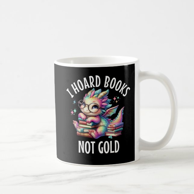 Taza De Café Dragón lindo con tazón para leer libros (Derecha)