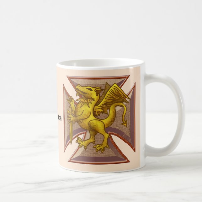 Taza De Café Dragón maltés (Derecha)