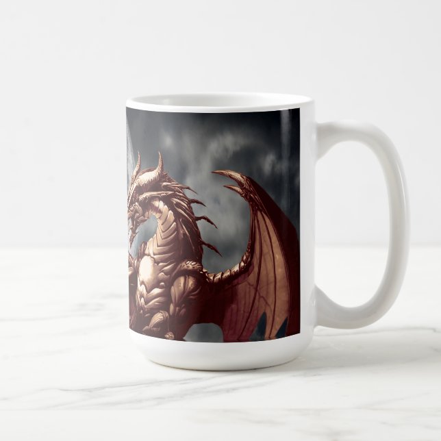 Taza De Café Dragon & Moon Fantasy Mug (Derecha)