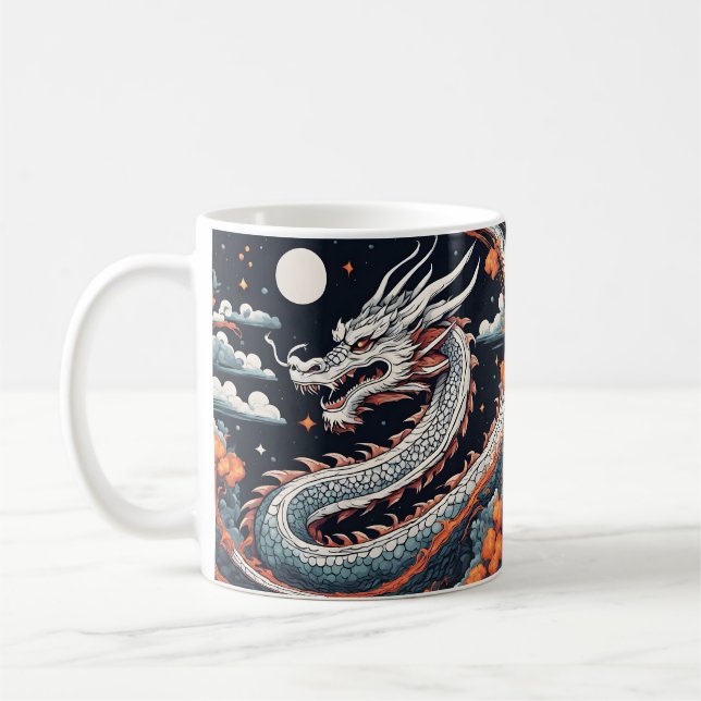 taza de café dragón nocturno (Izquierda)