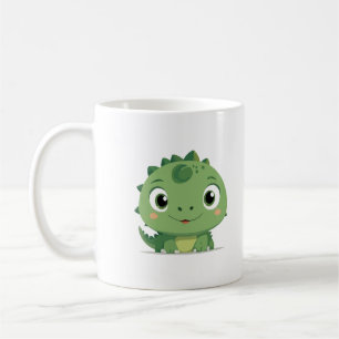Taza De Café Dragon Peeking Cute Adorable Gracioso Personalizad