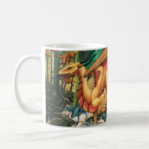 Taza De Café Dragón que corre con los lobos de Carla Morrow