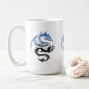 Taza De Café Dragón Rey Azul