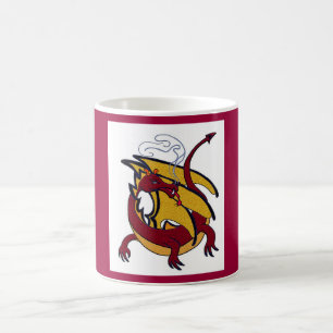 Taza De Café Dragón rojo