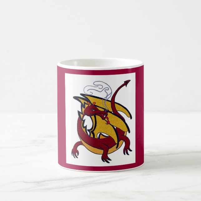 Taza De Café Dragón rojo (Centro)