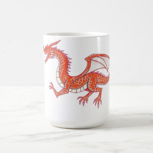 Taza De Café Dragón rojo