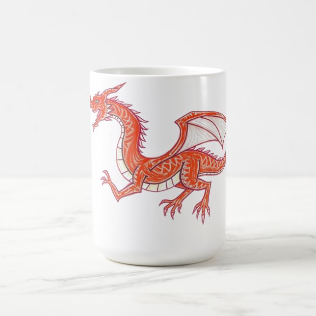 Taza De Café Dragón rojo (Centro)