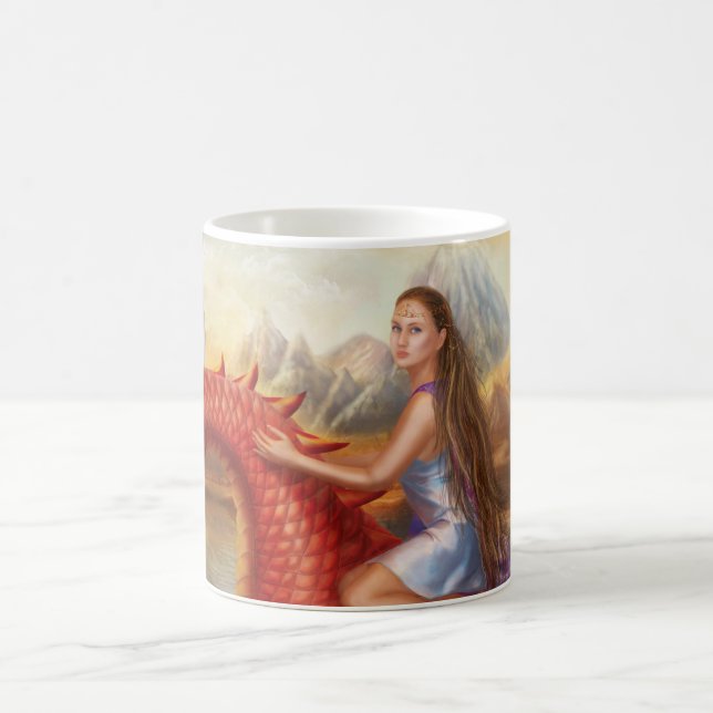 Taza De Café Dragón Rojo de Mug (Centro)