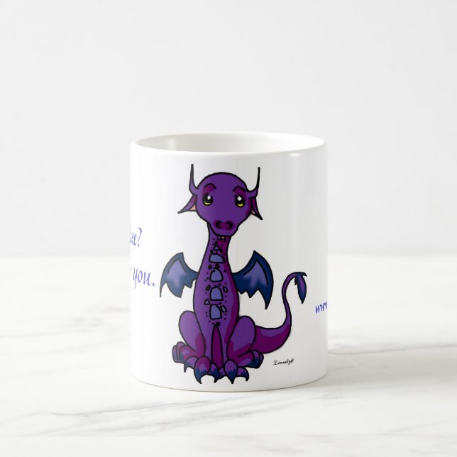 Taza De Café ¿Dragón, sintiendo azul? (Centro)
