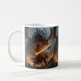 Taza De Café Dragon Slayer de la bola de cristal - The Fireborn