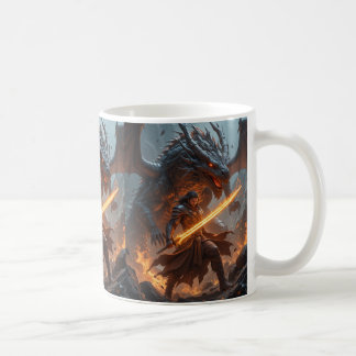 Taza De Café Dragon Slayer de la bola de cristal - The Fireborn