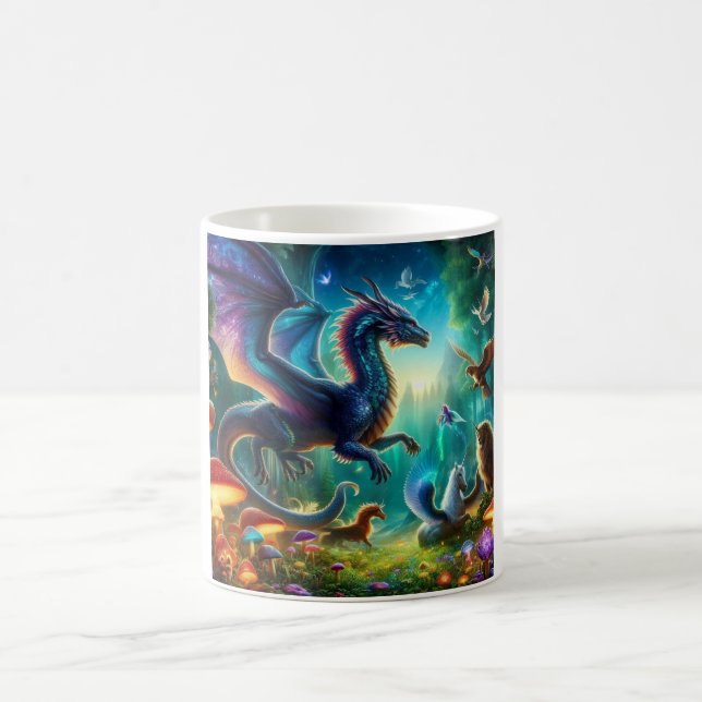 Taza De Café Dragón volador multicolor (Centro)