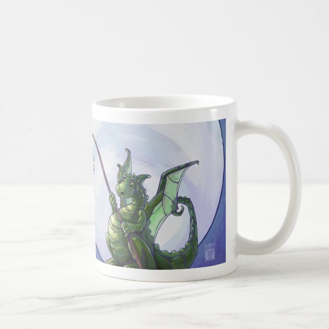 Taza De Café Dragon Watch Art (Derecha)