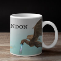 Dragón Wyvern Personalizado que Respira Fuego
