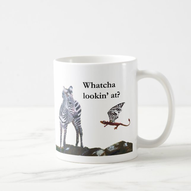Taza De Café Dragón y cebra (Derecha)