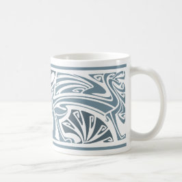 Taza De Café Dragones de Art Nouveau Café Mug
