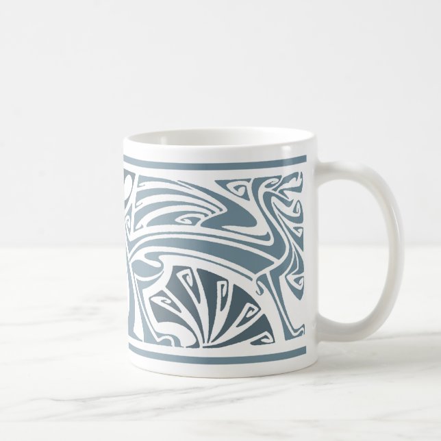 Taza De Café Dragones de Art Nouveau Café Mug (Derecha)