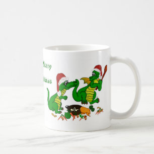 Taza De Café Dragones - ¡Feliz Navidad! - hoy cocinaré