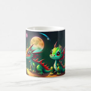 Taza De Café Dragones Hermanos y Hermanas