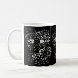 Taza De Café Dragones incansables en una tormenta