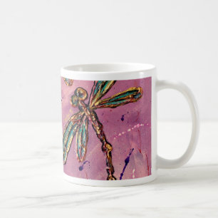 Taza De Café Dragonflies Pink Fizz