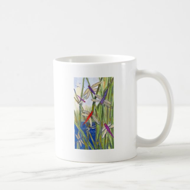 Taza De Café Dragonflies Summer (Derecha)