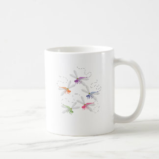 Taza De Café Dragonflies Whimsical Personalizado Art