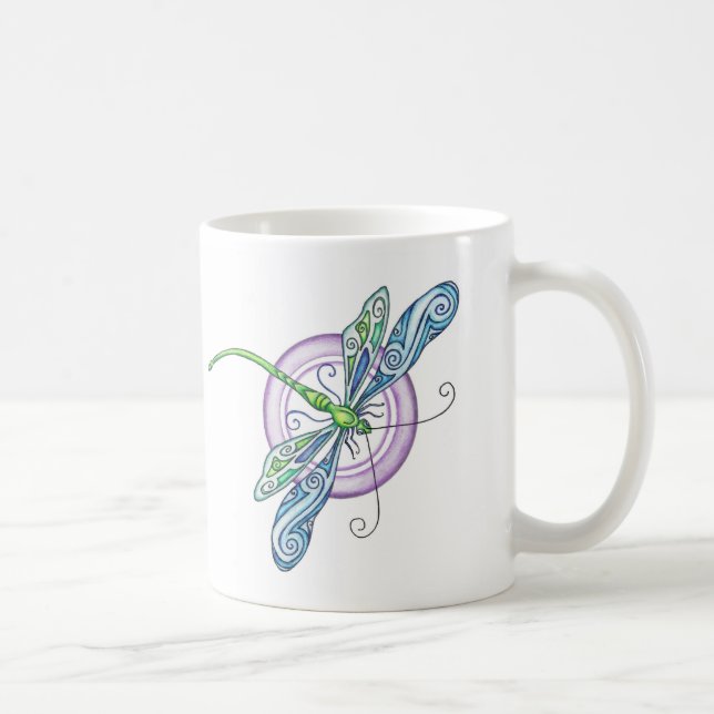 Taza De Café Dragonfly caprichoso (Derecha)