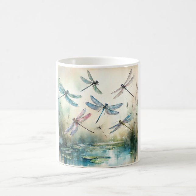 Taza De Café Dragonfly Dance REF201 - Watercolor (Centro)