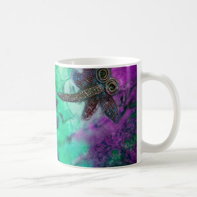 Taza De Café Dragonfly Magic (Derecha)