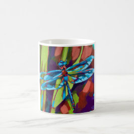 Taza De Café Dragonfly Painting - Gift for Insect Lovers