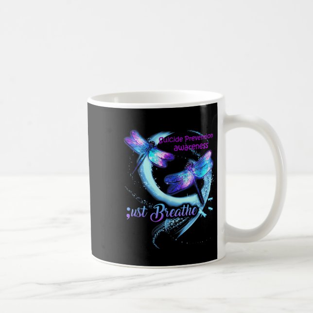 Taza De Café Dragonfly Suicida Prevención Conciencia Guerrero S (Derecha)