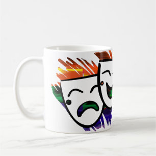 Taza De Café Drama: Chapoteo del color