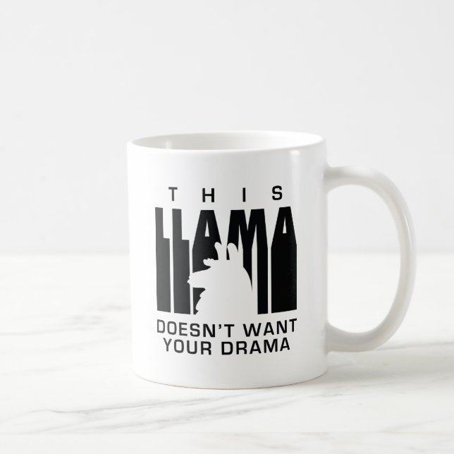 Taza De Café Drama de Llama (Derecha)
