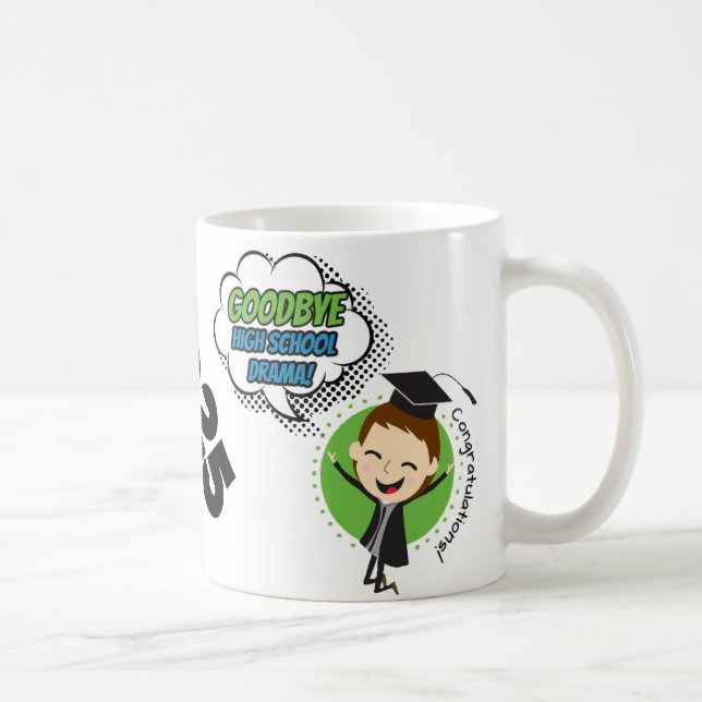 Taza De Café Drama escolar de Goodbye - Graduation Mug 2025 (Derecha)