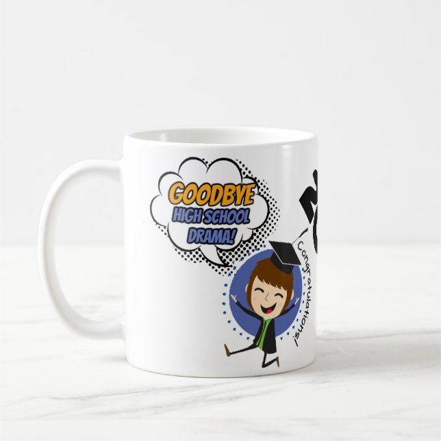 Taza De Café Drama escolar de Goodbye - Graduation Mug 2025 (Izquierda)