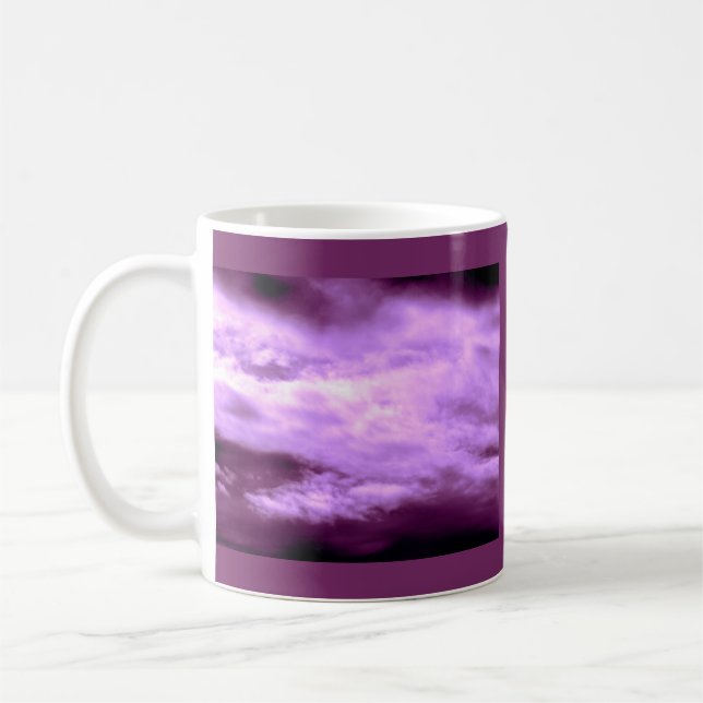 Taza De Café Dramático cielo púrpura (Izquierda)