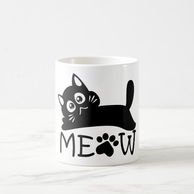 Taza De Café Dramático Meow (Centro)