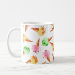 Taza De Café Draui color acuarela de postre helado variado de v