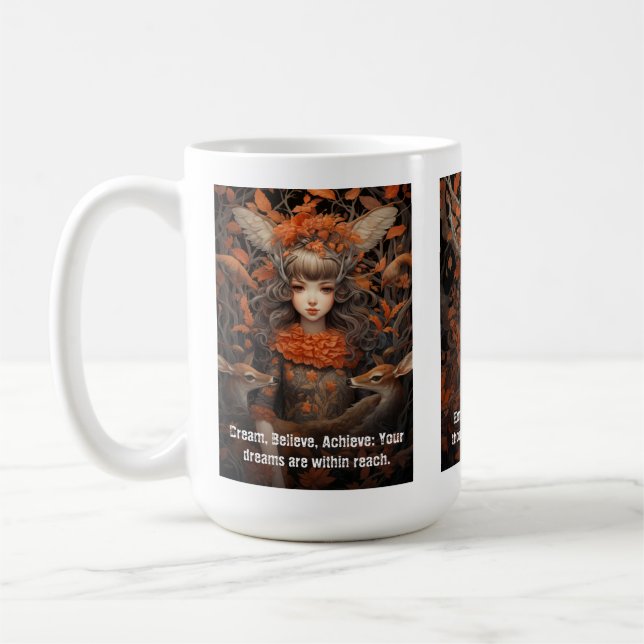 Taza De Café Dream Belig Motivational (Izquierda)