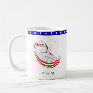 Taza De Café Dream Big Cute Kitty Cat
